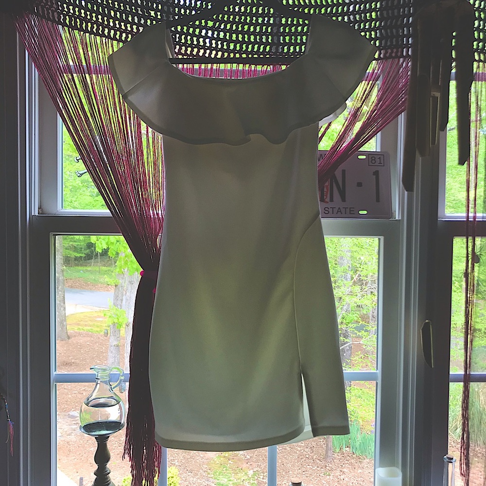 White off the shoulder dress